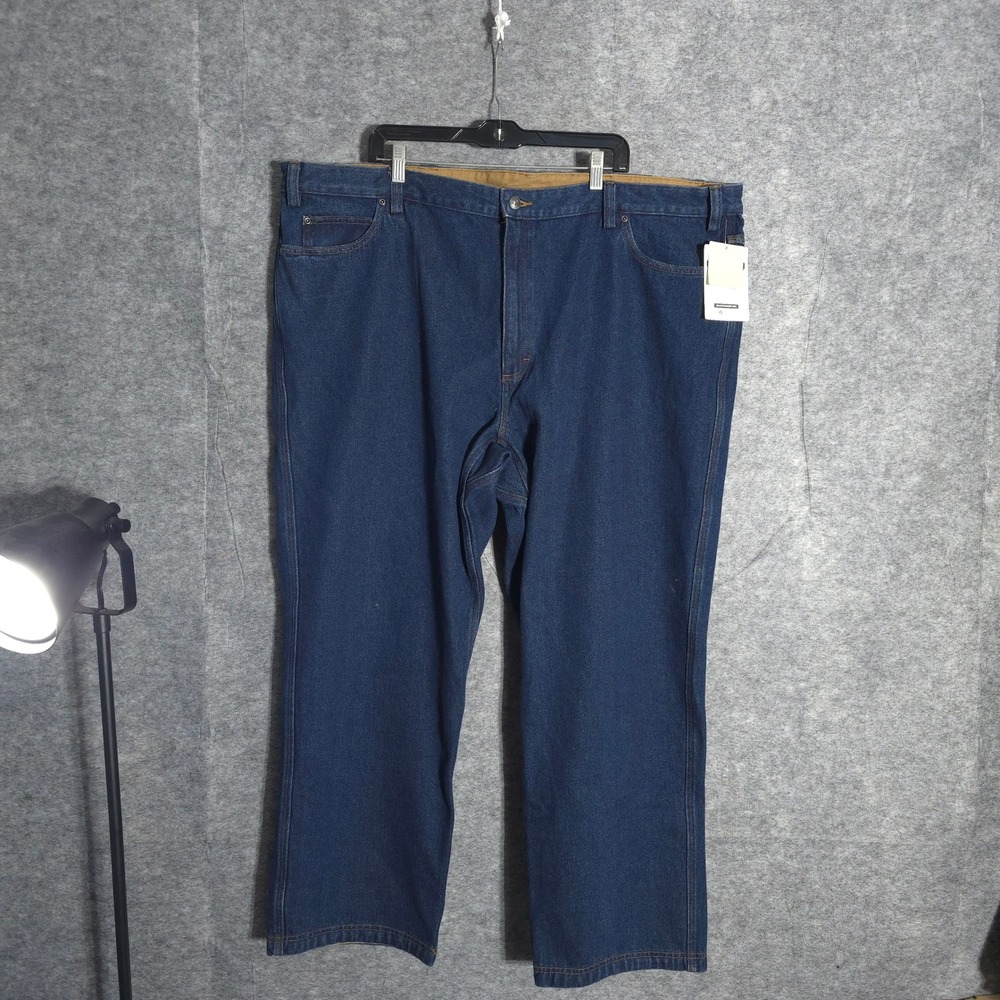 Duluth Trading Co Ballroom Relaxed Fit Jeans Mens 48x30 Blue Workwear Gusset NWT